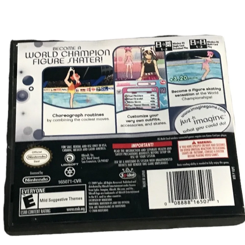 Nintendo DS Imagine Ice Champions Video Game W/ Instruction